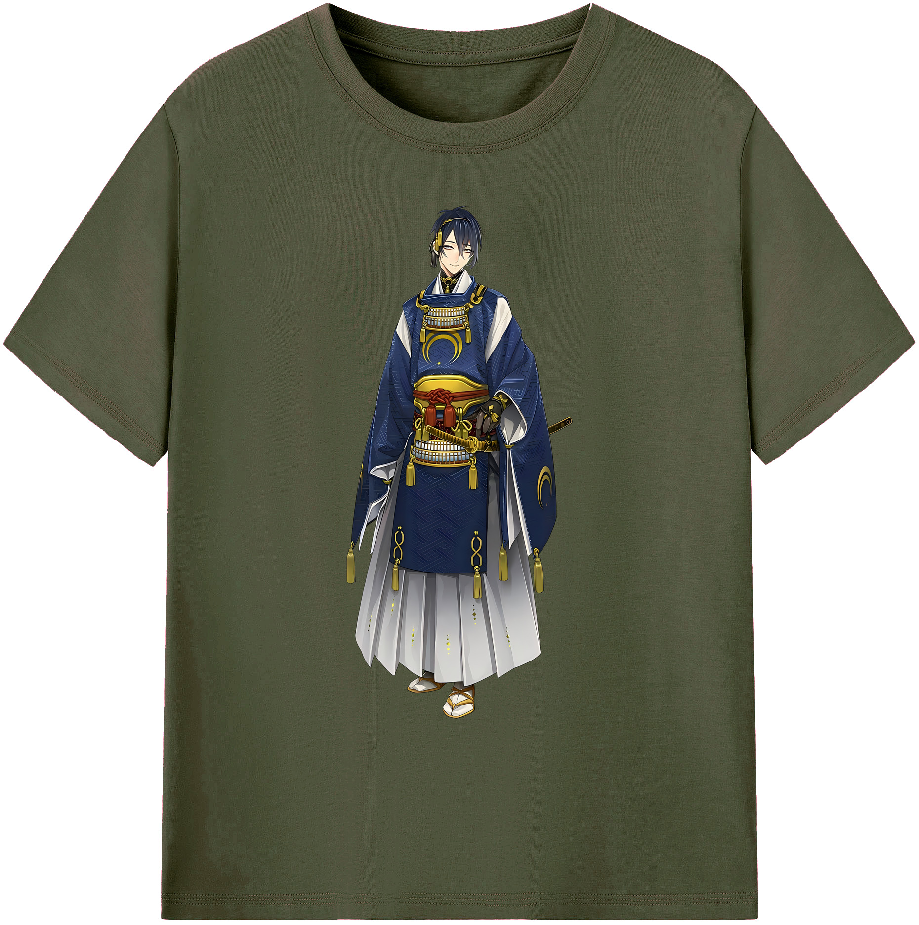 （画像用） 刀剣乱舞 Touken Ranbu 綿100％ メンズ半袖Tシャツ｜肌触りやわらか＆通気性